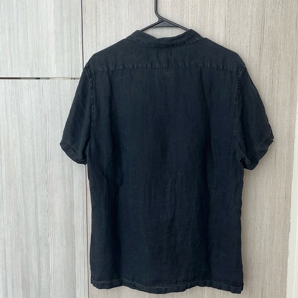 Reiss Cuban Collar Linen Shirt - Picture 5 of 5